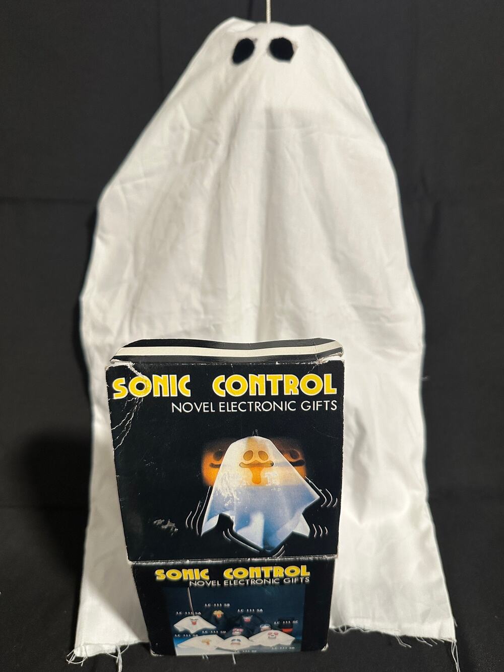 Vintage Sonic Control Animated Shaking Ghost Halloween Decor w/ Original Box